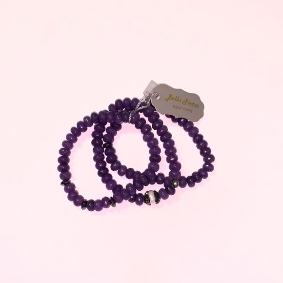 Purple Agate Bracelets - Picture 2 of 4